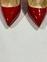 Load image into Gallery viewer, Christian Louboutin Red Leather Patent Pumps
