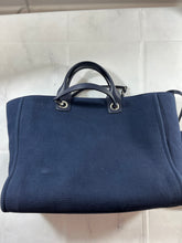 Load image into Gallery viewer, Chanel Bleu Fonce Large Deauville Tote Handbag
