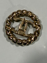Load image into Gallery viewer, Chanel  CC Gold Tone Rope Earrings
