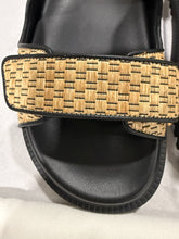 Load image into Gallery viewer, Dior Dioract Raffia Black Leather Slide
