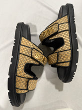 Load image into Gallery viewer, Dior Dioract Raffia Black Leather Slide
