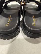 Load image into Gallery viewer, Dior Dioract Raffia Black Leather Slide
