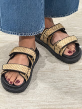 Load image into Gallery viewer, Dior Dioract Raffia Black Leather Slide
