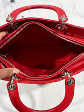 Load image into Gallery viewer, Dior Red Lambskin Large Lady Dior Bag
