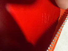 Load image into Gallery viewer, Christian Louboutin Orange Wristlet
