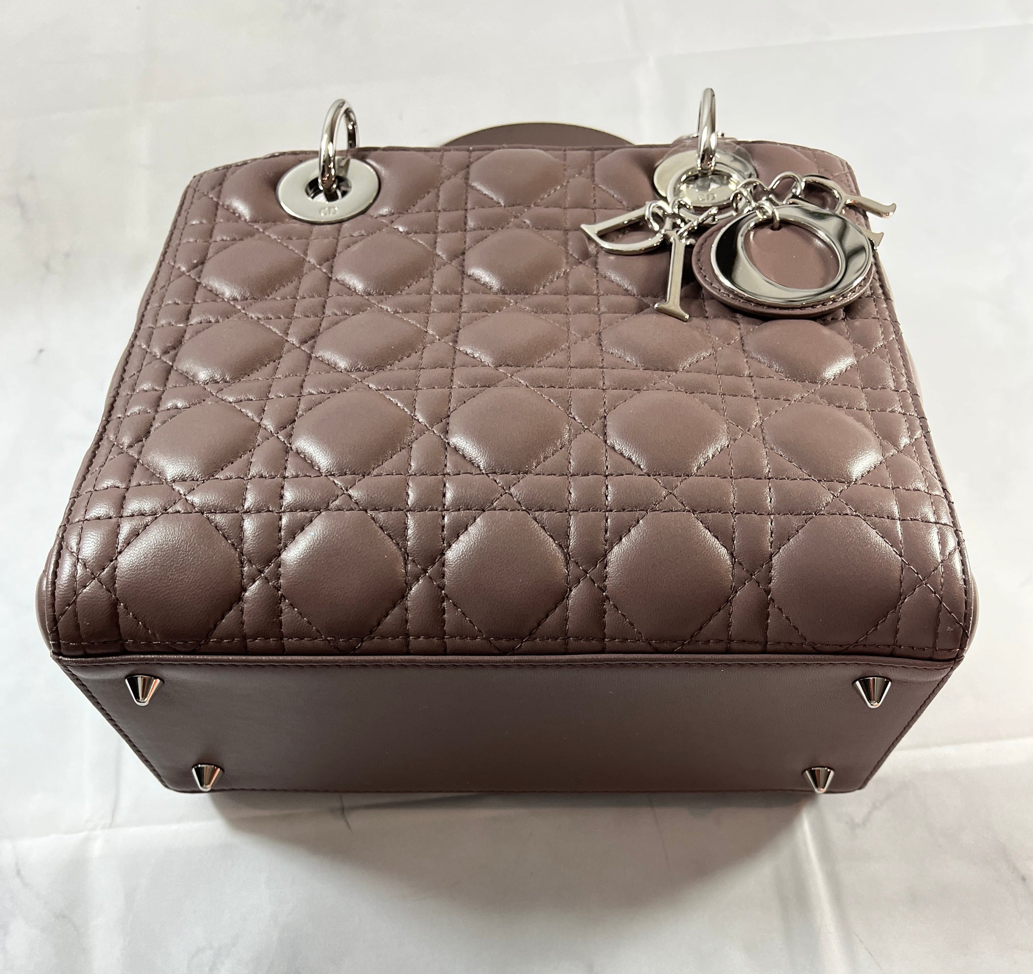 Dior Black Lambskin Medium Lady Dior Bag – The Millionaires Closet