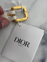 Load image into Gallery viewer, Christian Dior White Leather Skinny Belt With Gold CD Buckle
