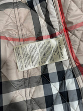 Load image into Gallery viewer, Burberry Navy Quilted Finsbridge Short Hooded Jacket
