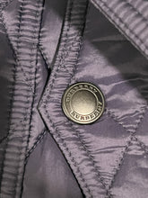 Load image into Gallery viewer, Burberry Navy Quilted Finsbridge Short Hooded Jacket
