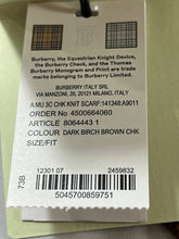 Load image into Gallery viewer, Burberry Dark Birch Textured Wool Blend Scarf
