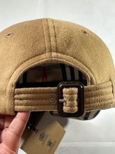 Load image into Gallery viewer, Burberry Beige Cashmere Baseball Hat
