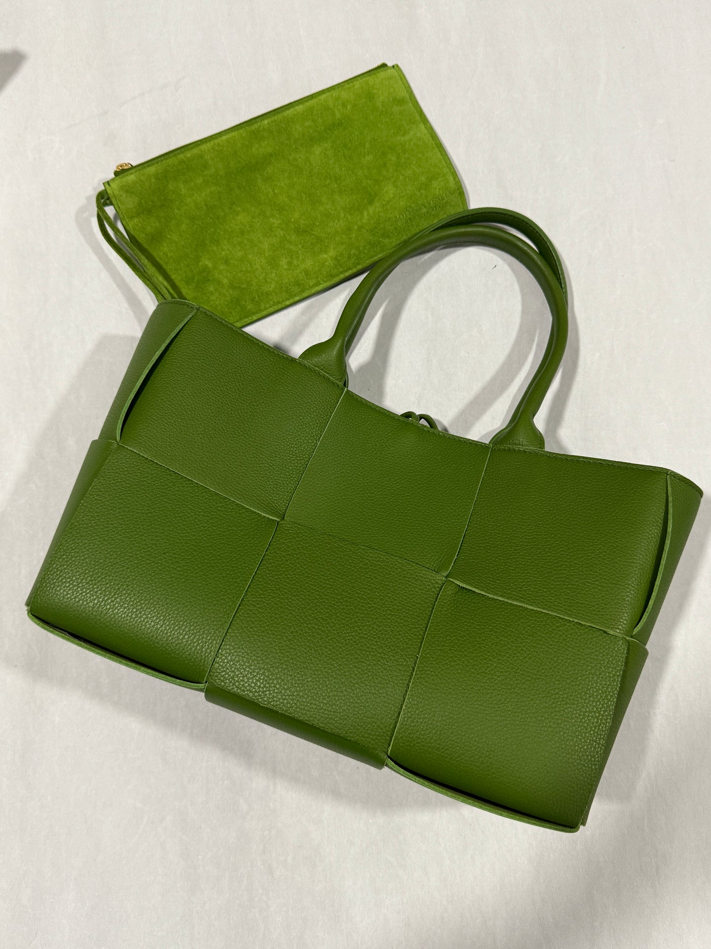 Bottega Veneta Green Arco Tote