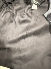 Load image into Gallery viewer, Chanel Uniform 16A Black Tweed Satin Trim Blazer
