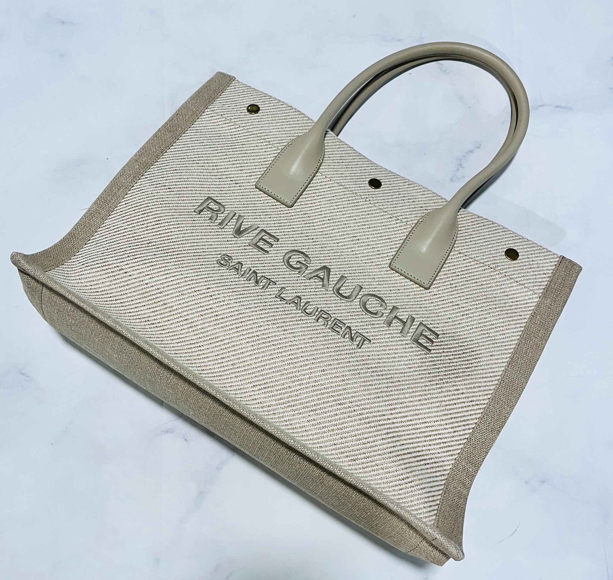 Saint Laurent YSL Rive Gauche Small Tote – The Millionaires Closet