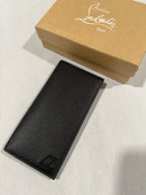 Load image into Gallery viewer, Christian Louboutin Black Leather Bifold Vertical Wallet
