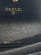 Load image into Gallery viewer, Chanel Black Caviar Boy Flap Card Case
