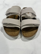 Load image into Gallery viewer, Birkenstock Uji Antique White Slide Sandals
