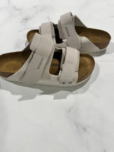 Load image into Gallery viewer, Birkenstock Uji Antique White Slide Sandals
