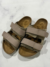 Load image into Gallery viewer, Birkenstock Uji Taupe Slide Sandals
