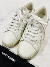 Load image into Gallery viewer, Saint Laurent YSL White Court Sneakers
