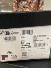 Load image into Gallery viewer, Chanel 26K  Burgundy/Lt Green Leather Mule
