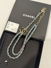 Load image into Gallery viewer, Chanel 25P CC Denim Chain Necklace

