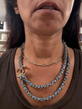 Load image into Gallery viewer, Chanel 25P CC Denim Chain Necklace
