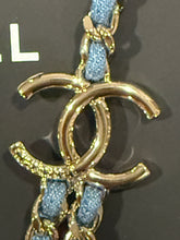 Load image into Gallery viewer, Chanel 25P CC Denim Chain Necklace
