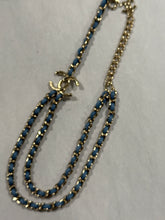 Load image into Gallery viewer, Chanel 25P CC Denim Chain Necklace
