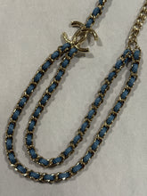 Load image into Gallery viewer, Chanel 25P CC Denim Chain Necklace
