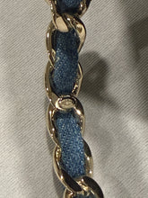Load image into Gallery viewer, Chanel 25P Denim Gold Tone 3pc Bangle Set
