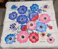 Load image into Gallery viewer, Ferragamo Silk 90CM Anemone Scarf
