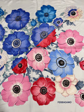 Load image into Gallery viewer, Ferragamo Silk 90CM Anemone Scarf
