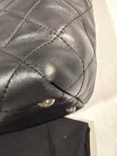 Load image into Gallery viewer, Chanel Black Quilted Leather Chain Turnlock Tote
