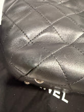 Load image into Gallery viewer, Chanel Black Quilted Leather Chain Turnlock Tote
