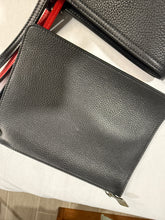 Load image into Gallery viewer, Christian Louboutin Large Cabata Black Leather Rainbow Patent Tote
