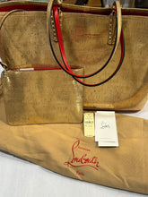 Load image into Gallery viewer, Christian Louboutin Large Cabata Gold Cork Tote
