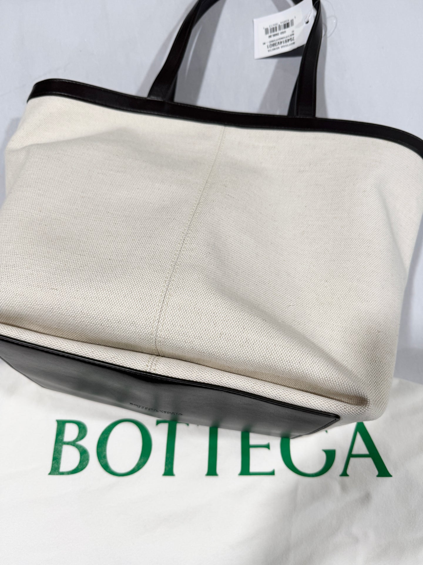 Bottega Veneta Canvas Flip Tote