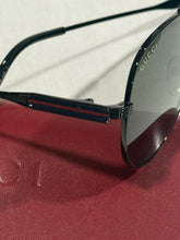 Load image into Gallery viewer, Gucci Black Aviator Sunglasses
