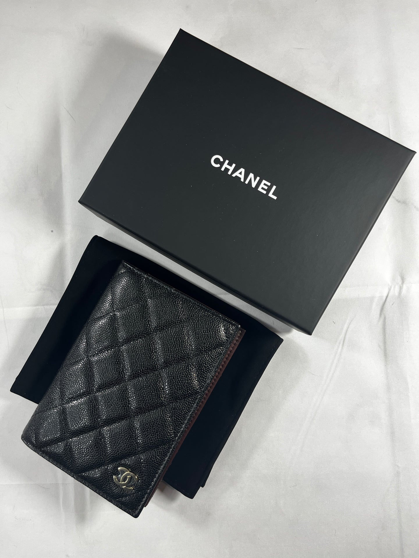 Chanel Caviar Black Passport Cover