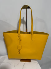 Load image into Gallery viewer, Saint Laurent YSL Yellow Leather Shopping Tote
