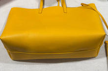 Load image into Gallery viewer, Saint Laurent YSL Yellow Leather Shopping Tote

