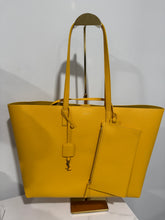 Load image into Gallery viewer, Saint Laurent YSL Yellow Leather Shopping Tote
