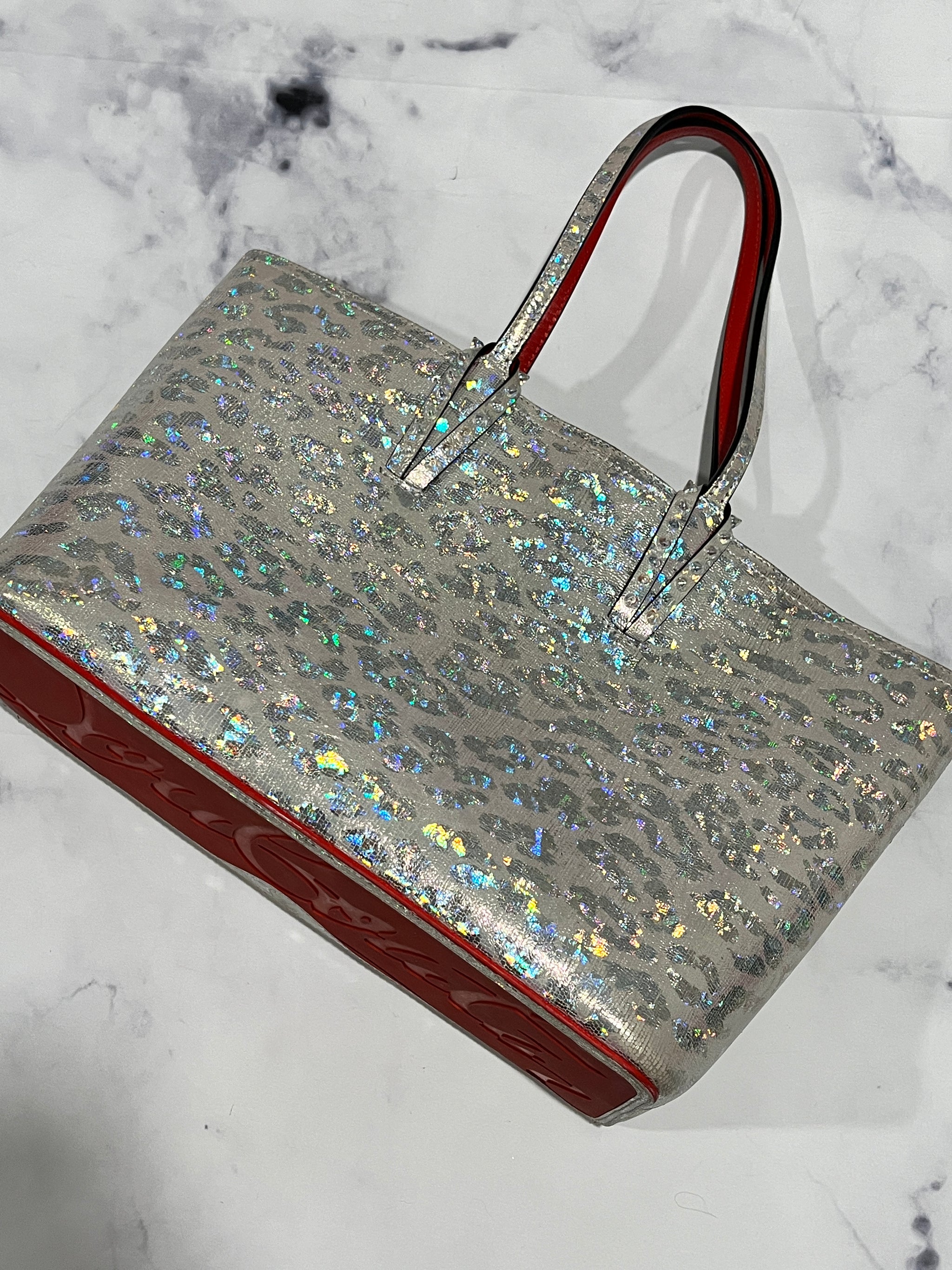 Christian Louboutin Small Cabata Metallic Tote Bag – The