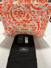 Load image into Gallery viewer, Versace Athena XL Canvas Leather Tote
