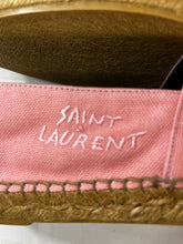 Load image into Gallery viewer, Saint Laurent YSL Pink Espadrilles
