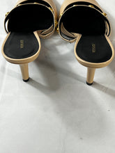 Load image into Gallery viewer, Versace Ivory Gold Hardware Mules
