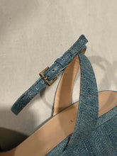 Load image into Gallery viewer, Gucci GG Denim Lady Horsebit  Platform Sandals
