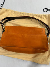 Load image into Gallery viewer, Loewe Orange Suede Tan Leather Shoulder Bag
