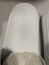 Load image into Gallery viewer, Alexander McQueen White Rubber Pool Slides
